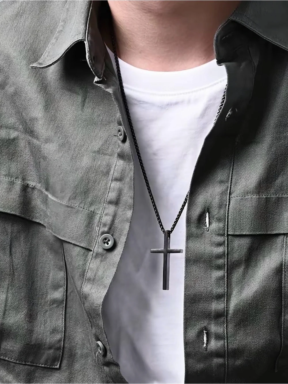 Silver Cross Necklace